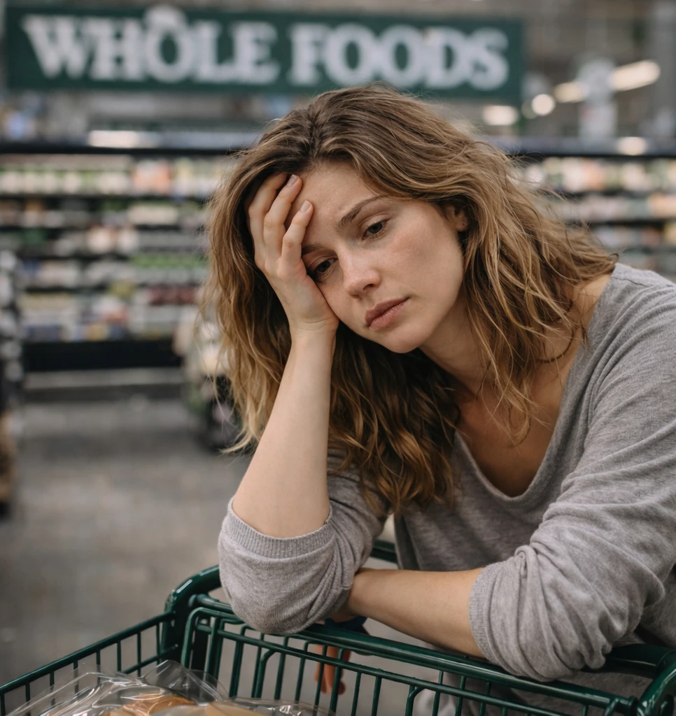 A woman feeling stressed and overwhelmed